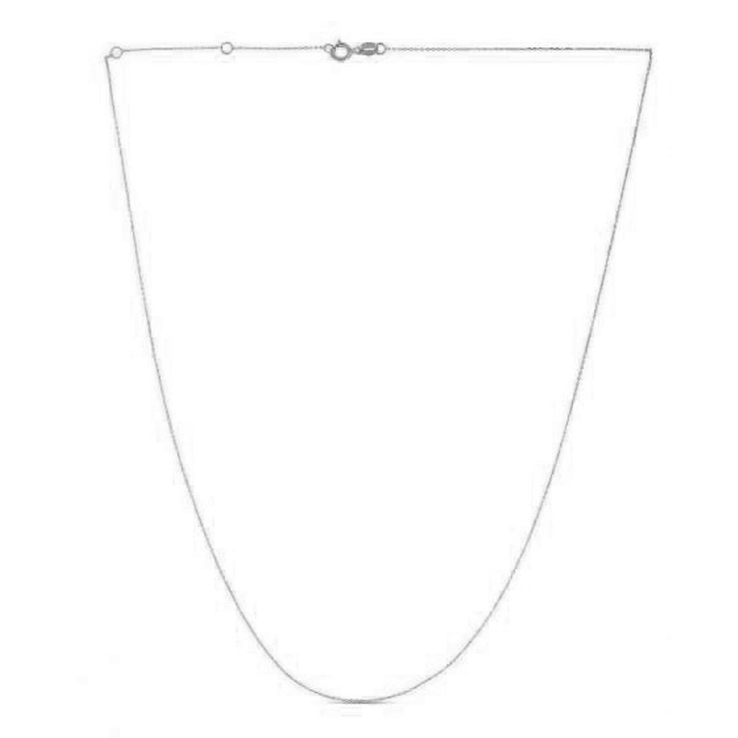 Double Extendable Diamond Cut Cable Chain in White Gold (0.87 mm) | - Forever in Harmony