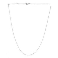 Double Extendable Diamond Cut Cable Chain in White Gold (0.87 mm) | - Forever in Harmony