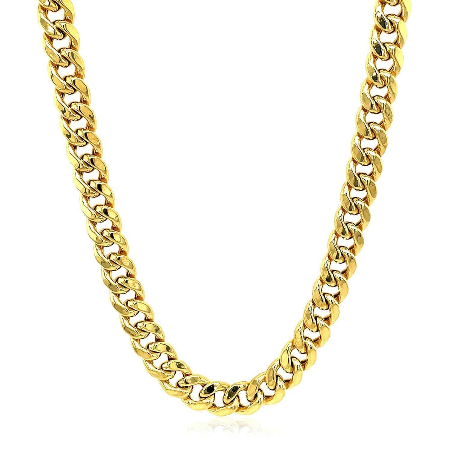 5.5mm 10k Yellow Gold Light Miami Cuban Chain |