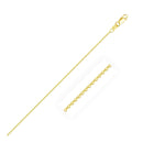 14k Yellow Gold Oval Cable Link Chain (0.97 mm) - Forever in Harmony