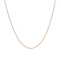 14k Pink Gold Diamond Cut Cable Link Chain (0.87 mm) - Forever in Harmony