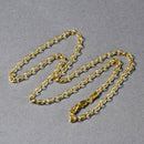 14k Yellow Gold Oval Rolo Chain (3.20 mm) | 18'' - Forever in Harmony