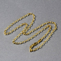 14k Yellow Gold Oval Rolo Chain (3.20 mm) | 18'' - Forever in Harmony