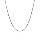 10k White Gold Solid Diamond Cut Rope Chain (1.60 mm) - Forever in Harmony