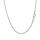 10k White Gold Solid Diamond Cut Rope Chain (1.60 mm) - Forever in Harmony