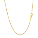 14k Yellow Gold Round Cable Link Chain (1.5 mm) - Forever in Harmony