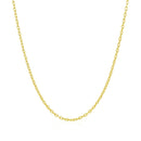 14k Yellow Gold Round Cable Link Chain (1.50 mm) - Forever in Harmony