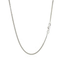 10k White Gold Gourmette Chain  (1.40 mm) - Forever in Harmony