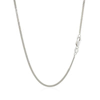 10k White Gold Gourmette Chain  (1.40 mm) - Forever in Harmony