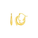 1.5g 14K Yellow Gold Dolphin Hoop Earrings - Forever in Harmony