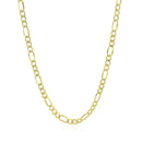 14k Yellow Gold Lite Figaro Chain (3.70 mm) | - Forever in Harmony