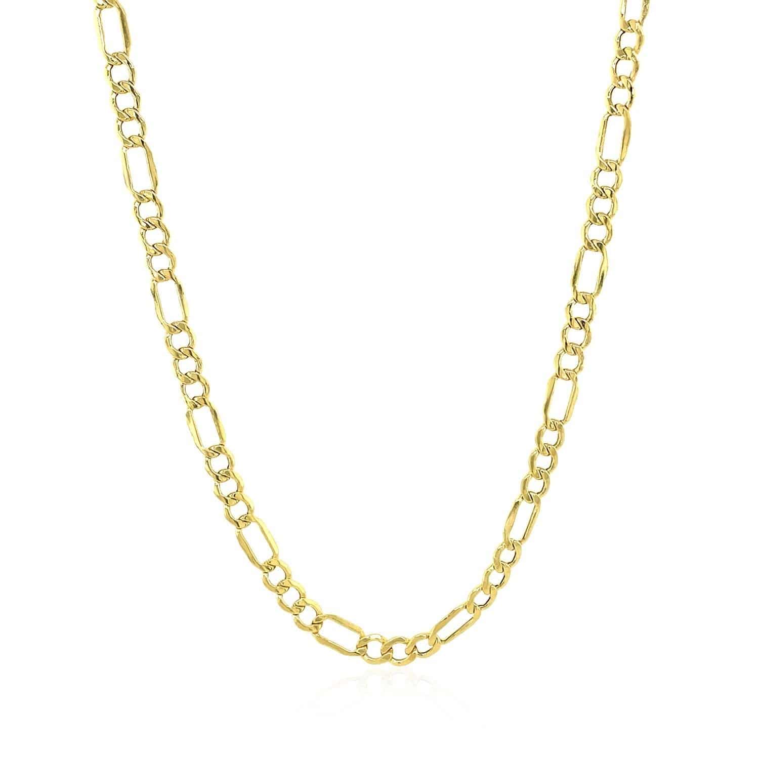 14k Yellow Gold Lite Figaro Chain (3.70 mm) | 18'' - Forever in Harmony