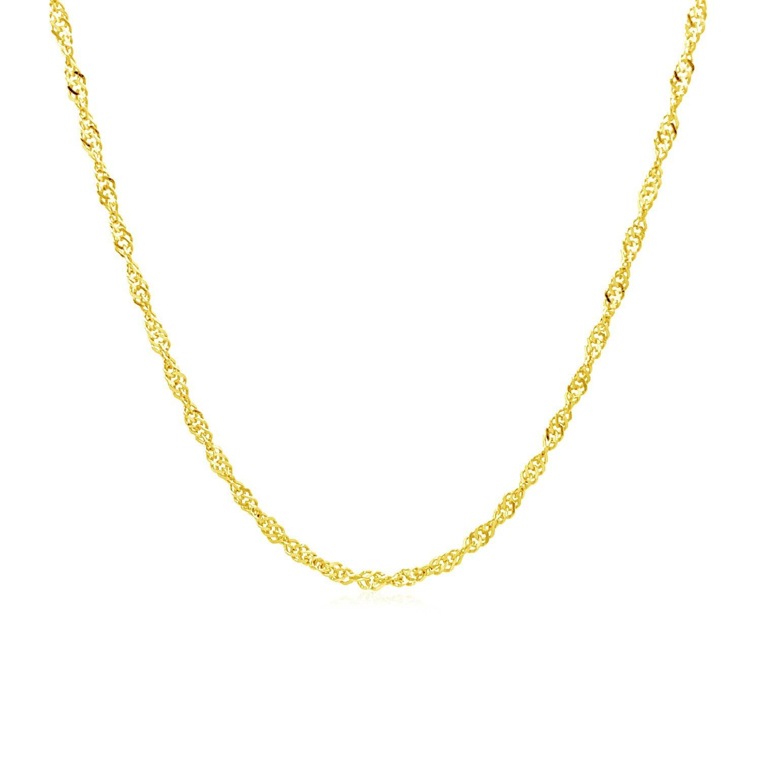 10k Yellow Gold Singapore Chain (1.50 mm) | 16'' - Forever in Harmony