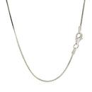 Rhodium Plated Sterling Silver Snake Style Chain (1.20 mm) - Forever in Harmony