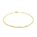 10k Yellow Gold Singapore Anklet 1.5mm | - Forever in Harmony