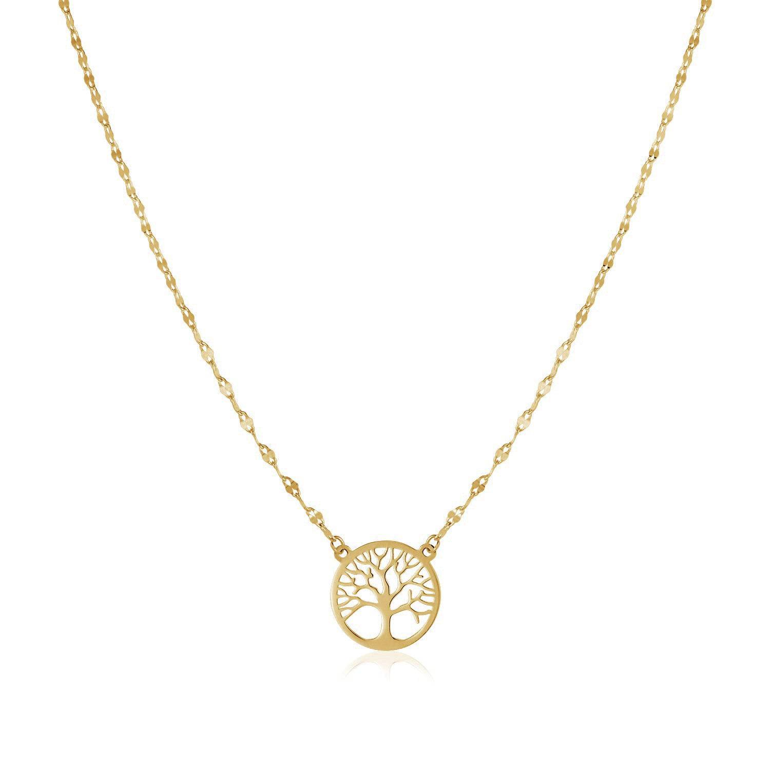 14K Yellow Gold Tree of Life Necklace - Forever in Harmony