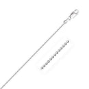 14k White Gold Diamond-Cut Bead Chain (1.10 mm) - Forever in Harmony