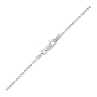 14k White Gold Diamond-Cut Bead Chain (1.10 mm) - Forever in Harmony