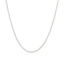 14k White Gold Diamond-Cut Bead Chain (1.10 mm) - Forever in Harmony