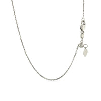 14k White Gold Adjustable Cable Chain (1.10 mm) | 22'' - Forever in Harmony