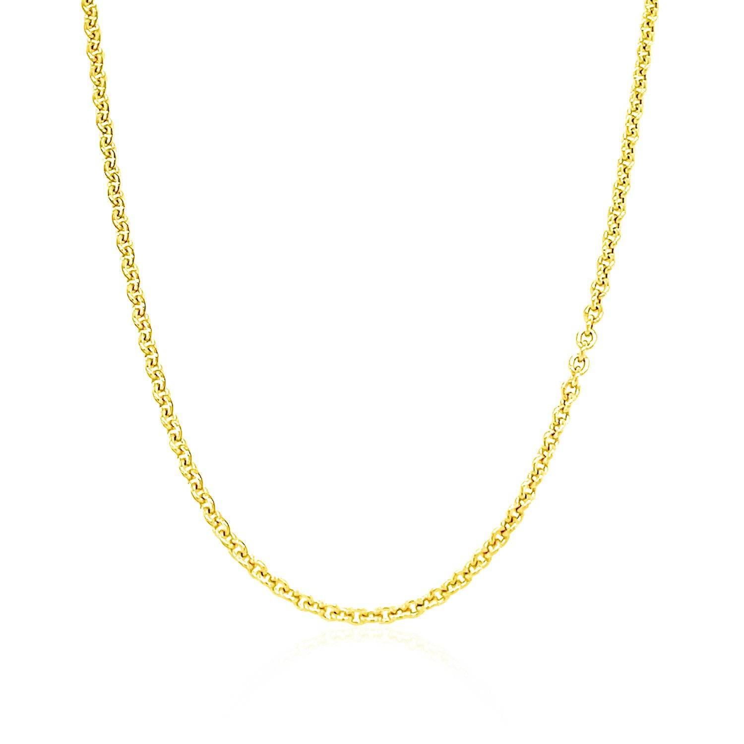 14k Yellow Gold Forsantina Lite Cable Link Chain (1.80 mm) - Forever in Harmony