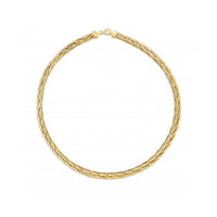 14k Yellow Gold Rapunzel Woven Necklace - Forever in Harmony