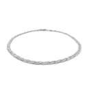 14k White Gold Braided Bracelet  (3.50 mm) | - Forever in Harmony