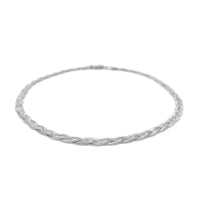 14k White Gold Braided Bracelet  (3.50 mm) | - Forever in Harmony