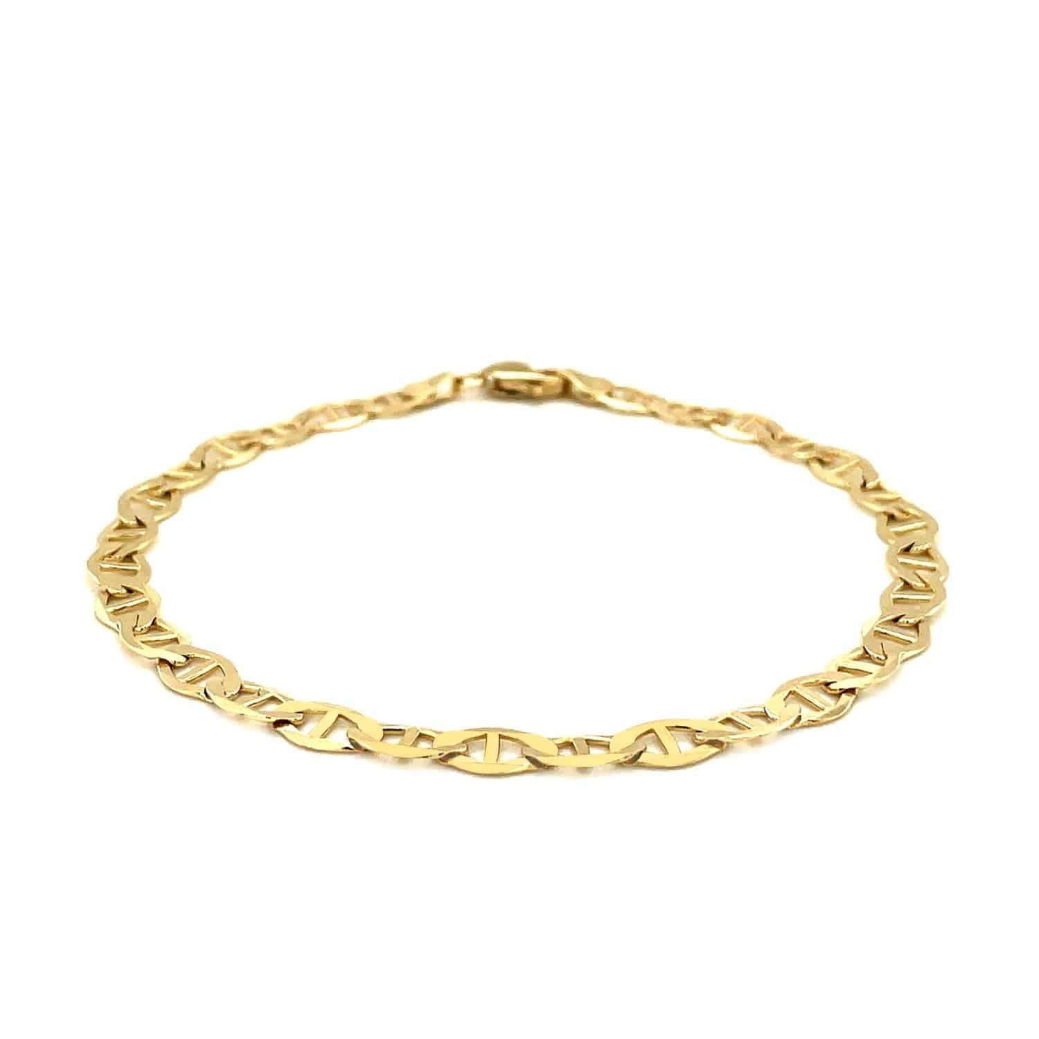 14k Yellow Gold Mariner Link Bracelet (5.10 mm) | 7'' - Forever in Harmony