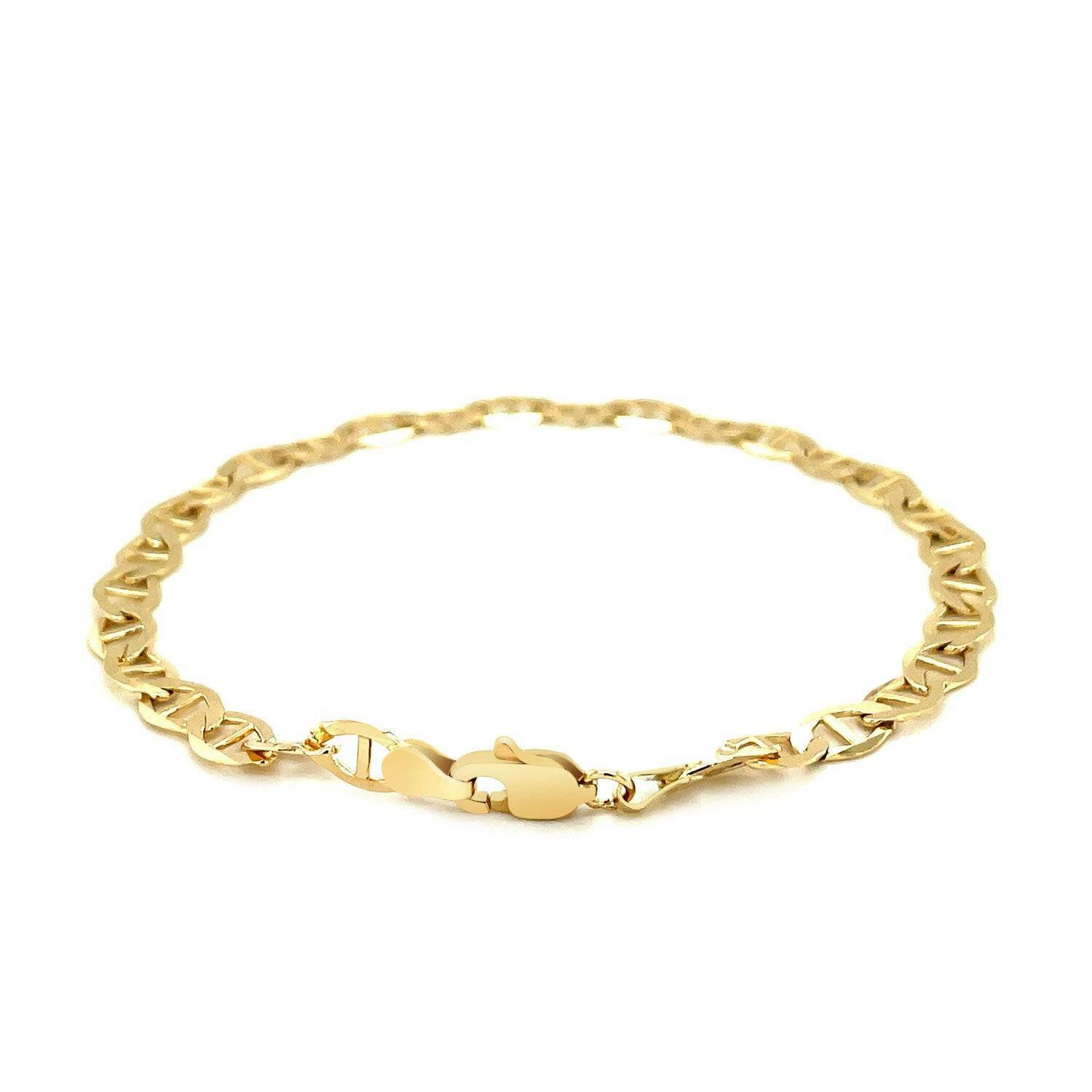 14k Yellow Gold Mariner Link Bracelet (5.10 mm) | - Forever in Harmony