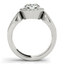 14k White Gold Teardrop Split Band Diamond Engagement Ring (1 1/3 cttw) - Forever in Harmony