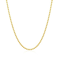 18k Yellow Gold Bead Chain 1.5mm (1.50 mm) - Forever in Harmony