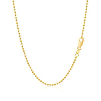 18k Yellow Gold Bead Chain 1.5mm (1.50 mm) - Forever in Harmony