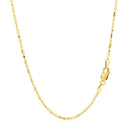 14k Yellow Gold Diamond-Cut Alternating Bead Chain (1.30 mm) - Forever in Harmony