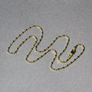 14k Yellow Gold Diamond-Cut Alternating Bead Chain (1.30 mm) - Forever in Harmony