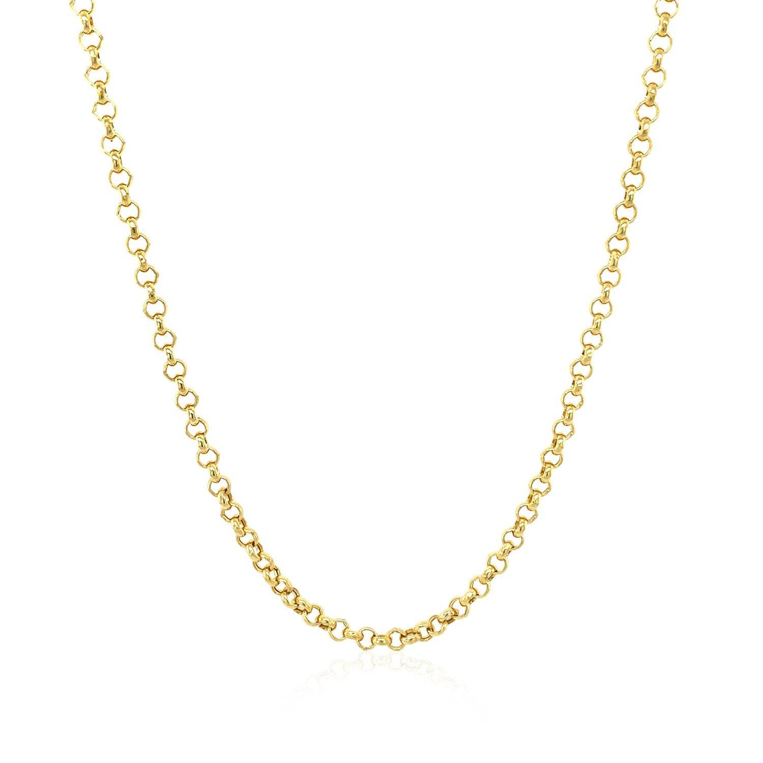 14k Yellow Gold Rolo Chain (2.5 mm) - Forever in Harmony