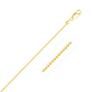 14k Yellow Gold Diamond-Cut Bead Chain (1.10 mm) - Forever in Harmony