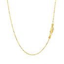 14k Yellow Gold Diamond-Cut Bead Chain (1.10 mm) - Forever in Harmony