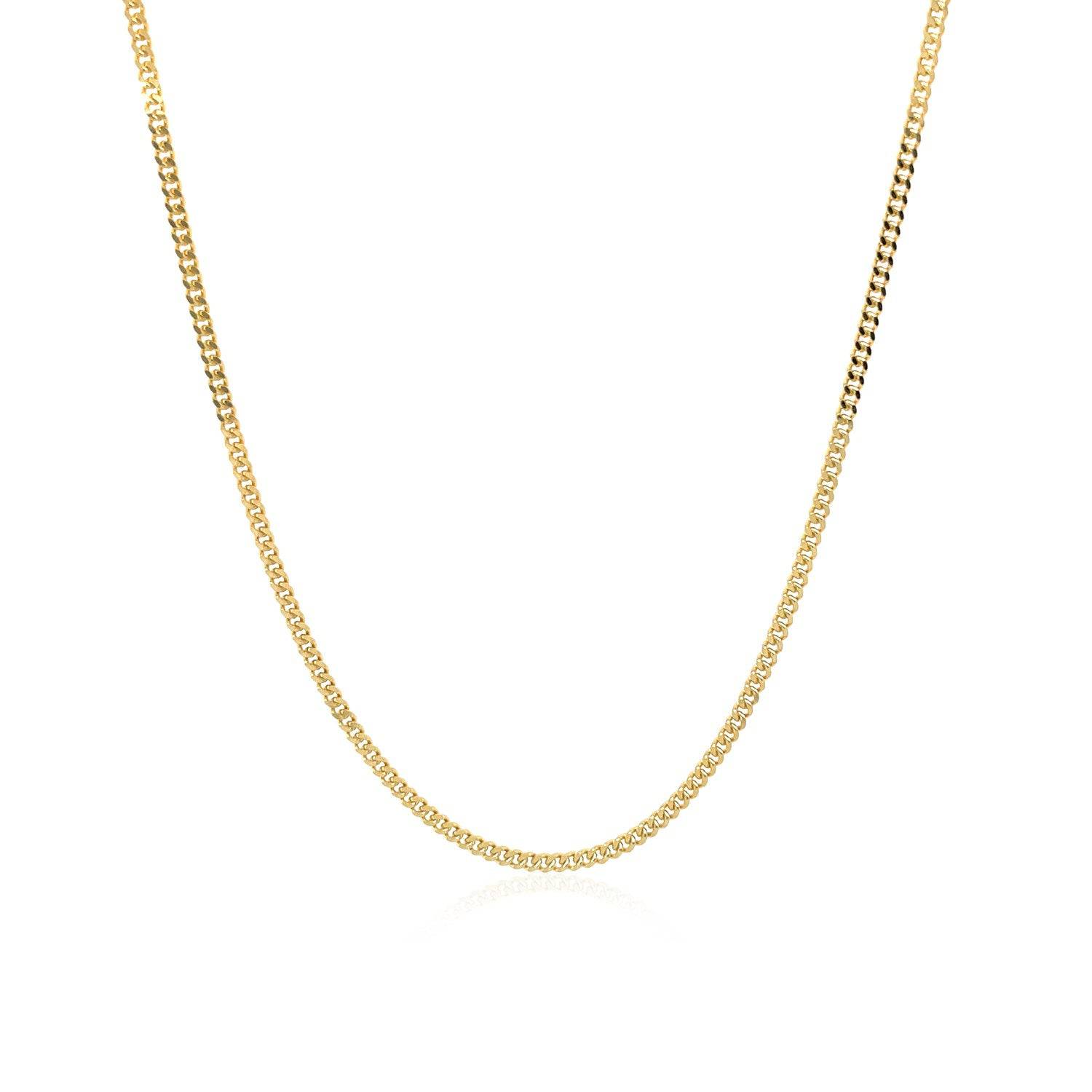 14k Yellow Gold Gourmette Chain (1.40 mm) - Forever in Harmony