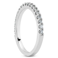 14k White Gold Shared Prong Diamond Wedding Ring Band with U Settings - Forever in Harmony