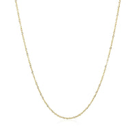 10k Yellow Gold Singapore Chain 0.8mm (0.80 mm) - Forever in Harmony