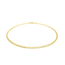 2.5mm 14k Yellow Gold Curb Link Anklet - Forever in Harmony