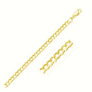 14k Yellow Gold Solid Curb Chain (5.70 mm) | - Forever in Harmony