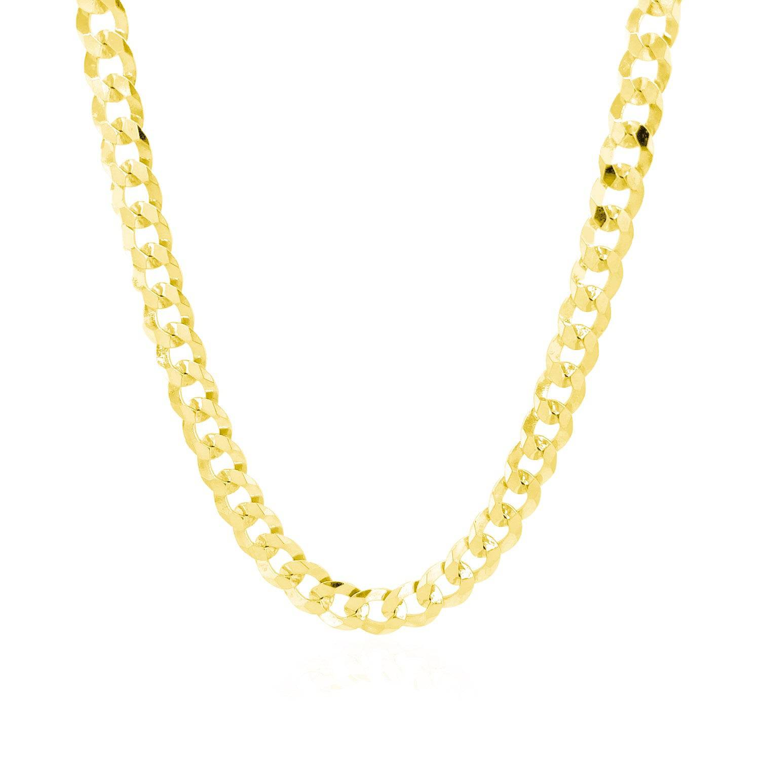 14k Yellow Gold Solid Curb Chain (5.70 mm) | 20'' - Forever in Harmony