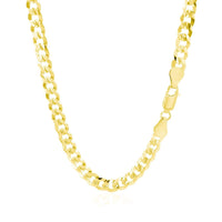 14k Yellow Gold Solid Curb Chain (5.70 mm) | 20'' - Forever in Harmony