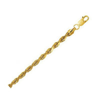 10k Yellow Gold Lite Rope Bracelet (5.00 mm) | - Forever in Harmony