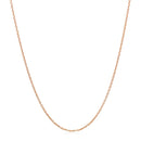 14k Rose Gold Oval Cable Link Chain (0.97 mm) - Forever in Harmony