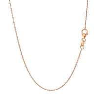 14k Rose Gold Oval Cable Link Chain (0.97 mm) - Forever in Harmony