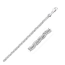 3.5mm 14k White Braided Foxtail Anklet - Forever in Harmony