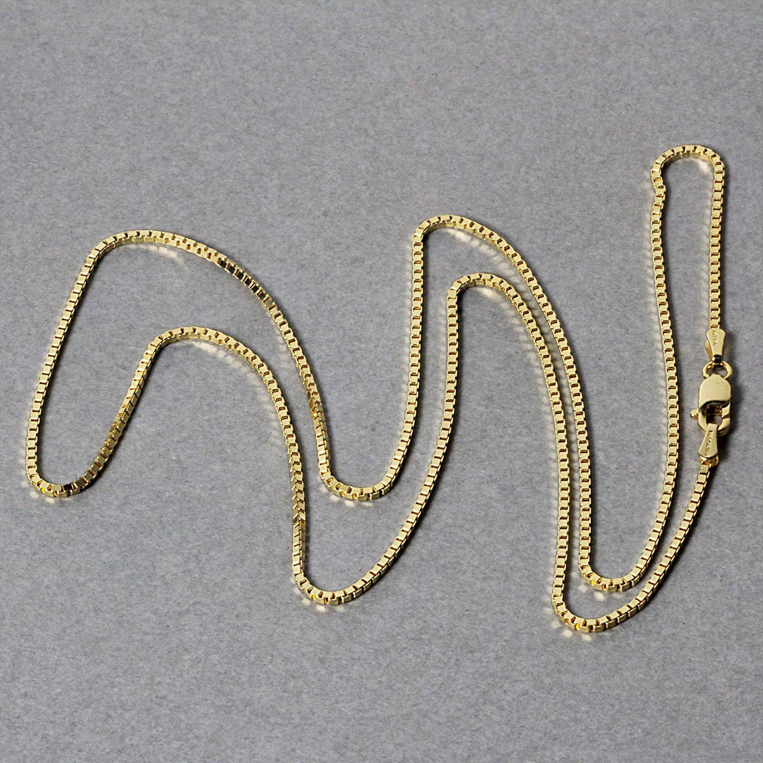 14k Yellow Gold Classic Box Chain (1.1 mm) - Forever in Harmony